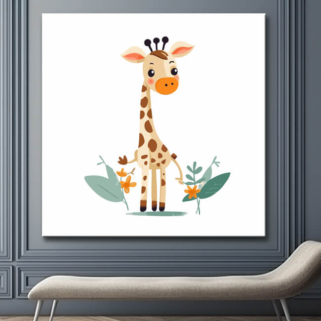 Giraffe Kindermotiv Malen nach Zahlen