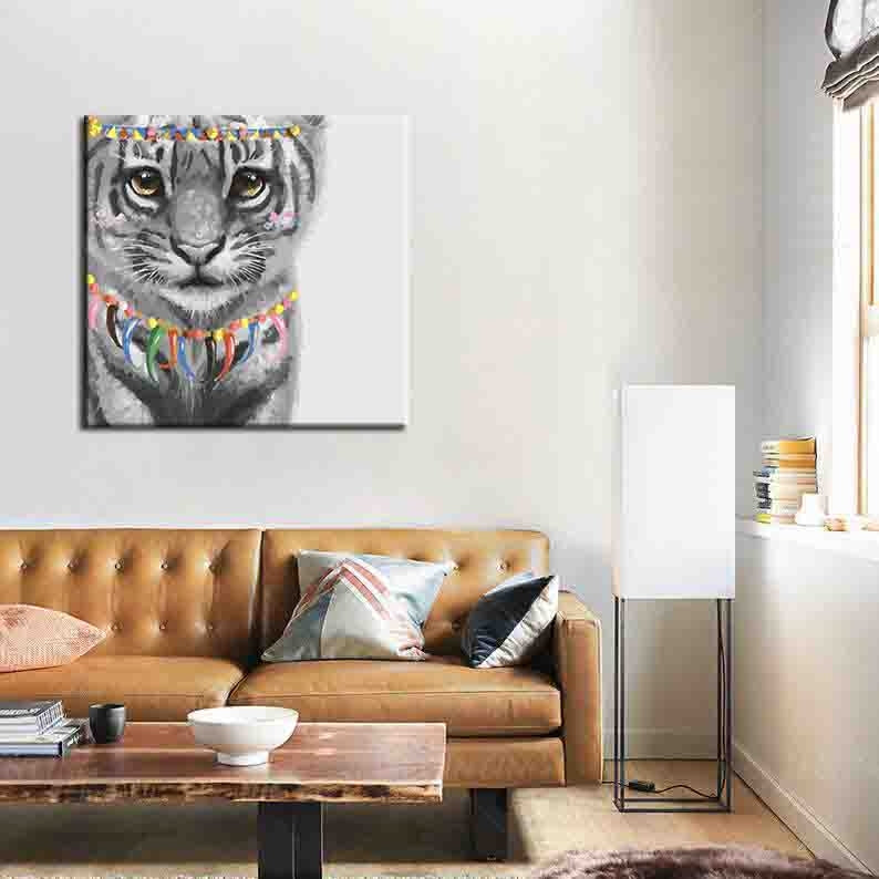 Malen nach Zahlen Kunst Tiger Baby