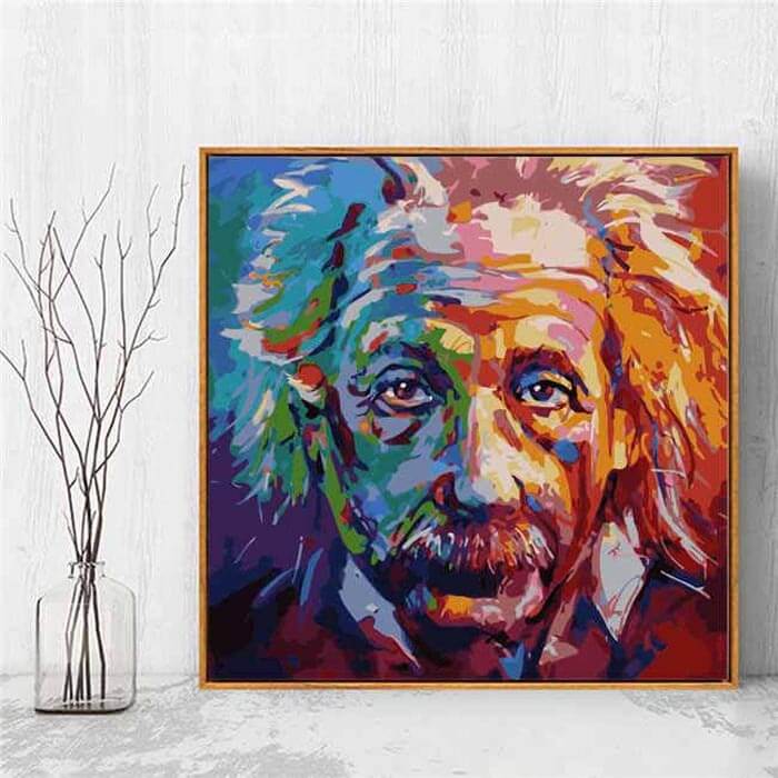 Malen nach Zahlen Albert Einstein Moderne Malkunst