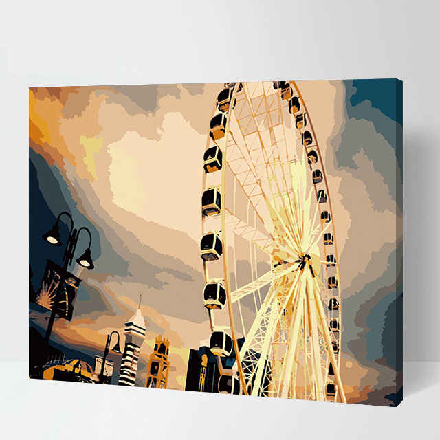 Malen nach Zahlen london riesenrad
