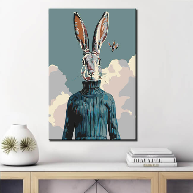 Malen nach Zahlen Hase Tiere