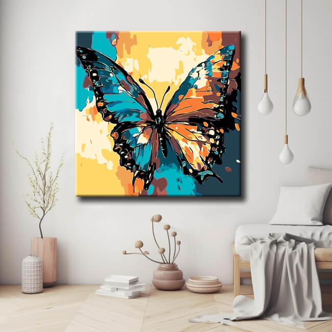 Malen nach Zahlen schmetterling