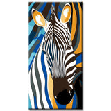Malen nach Zahlen Zebra tier