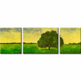 Malen nach Zahlen markanter Baum - 3-teilig (Triptychon)-SS-109-3-teilig