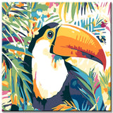 Malen nach Zahlen Tukan Vogel