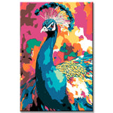 Malen nach Zahlen Pfau