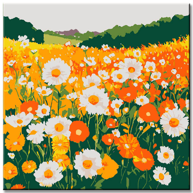 Grinding to Count Flower Field