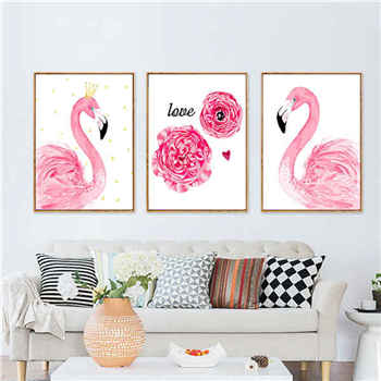 Malen nach Zahlen Tiere Flamingo