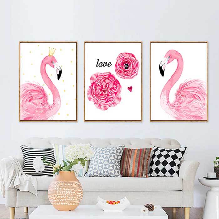 Malen nach Zahlen Flamingo Prinzessin