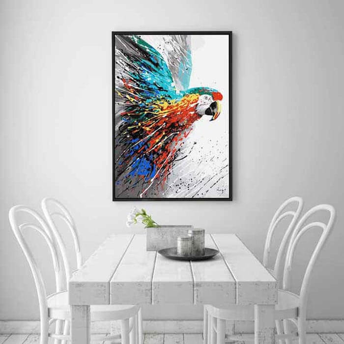 Malen nach Zahlen Papageiportrait Moderne TierKunst Malerei