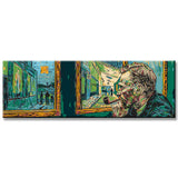 Malen nach Zahlen Panorama Mann am Fenster Van Gogh Stil I