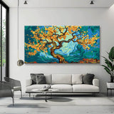 Malen nach Zahlen Panorama Sternennacht Baum im Van Gogh Stil II