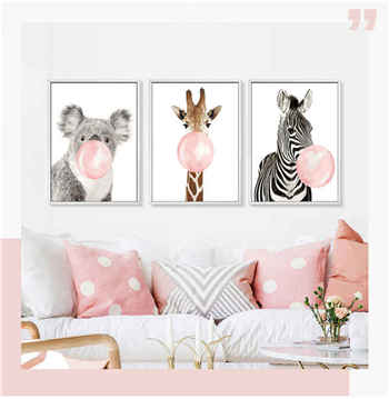 Malen nach Zahlen Kaugummi Zebra